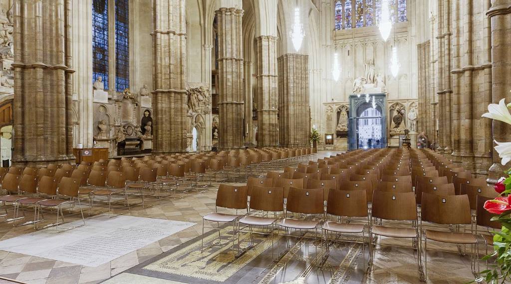 Casala stoelen in Westminster Abbey