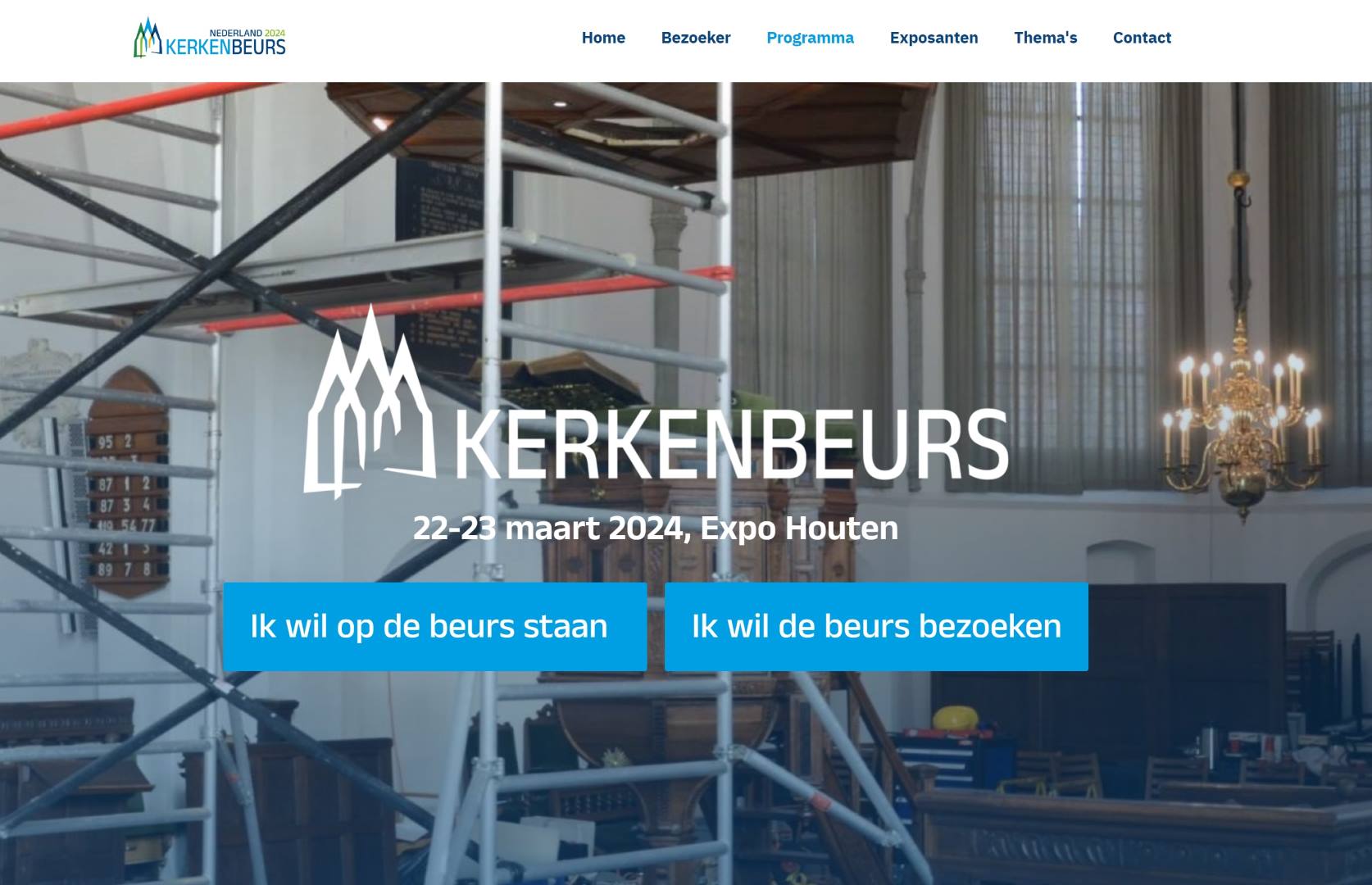 Nieuwe website voor Kerkenbeurs