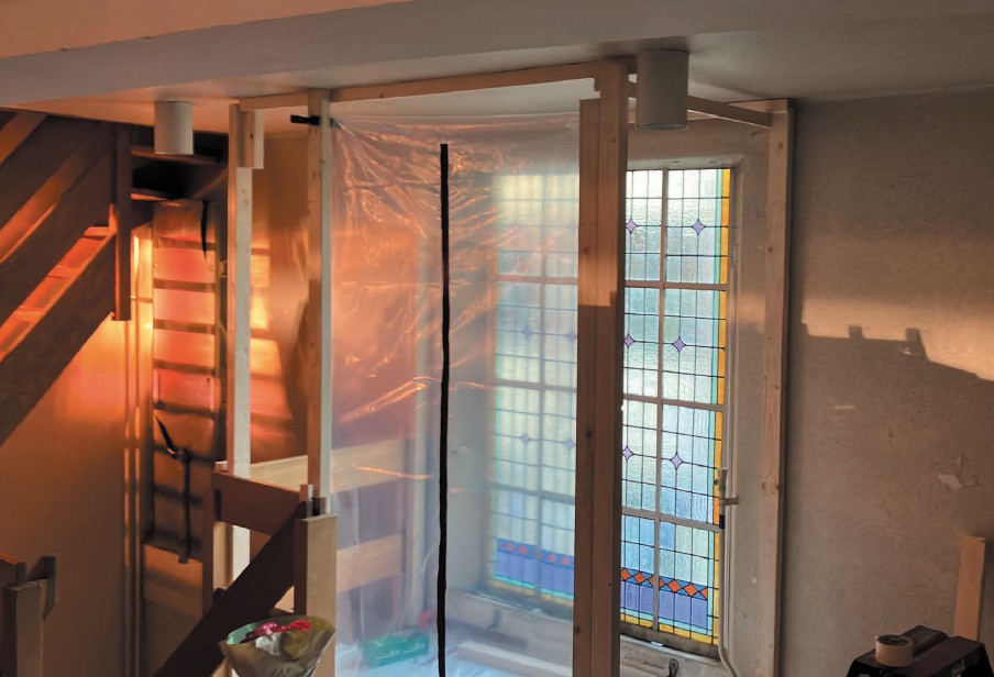 Singelkerk Utrecht restauratie van Glas in lood.