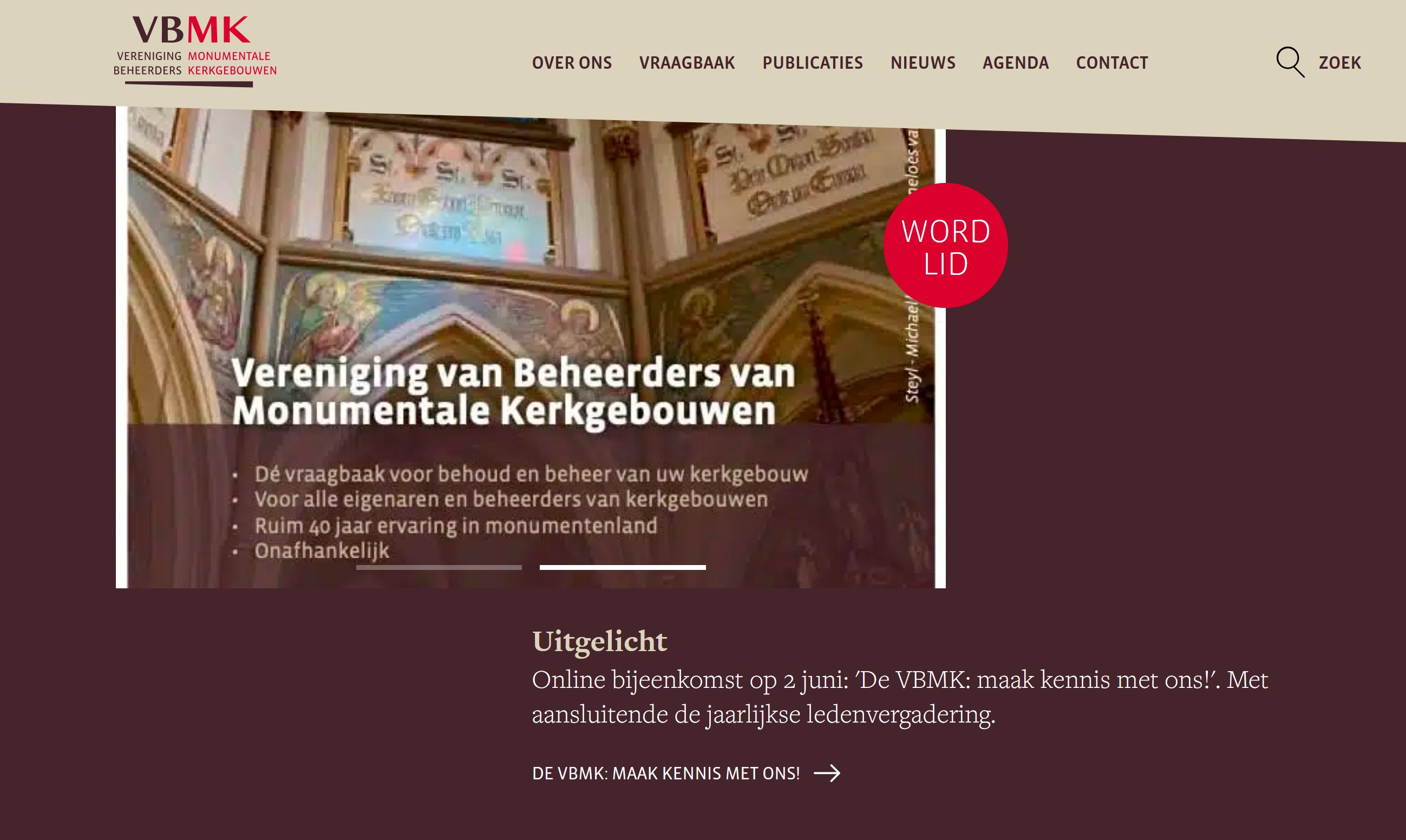 Vereniging van Beheerders van Monumentale Kerkgebouwen VBMK