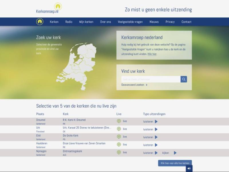 Website Kerkomroep.nl
