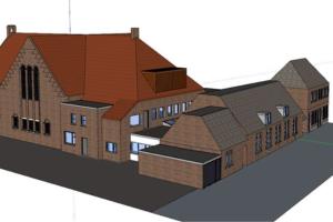 Ontwerp van de verbouwde Poortkerk in Kampen